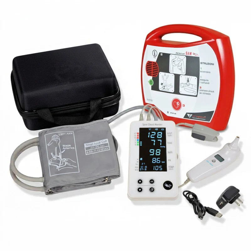 Defibrillatore Semiautomatico RESCUE Sam + Monitor multiparametrico