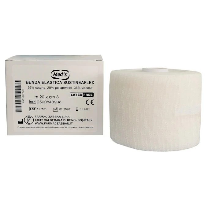 Benda elastica coesiva SUSTINEAFLEX cm 8 x 20 metri