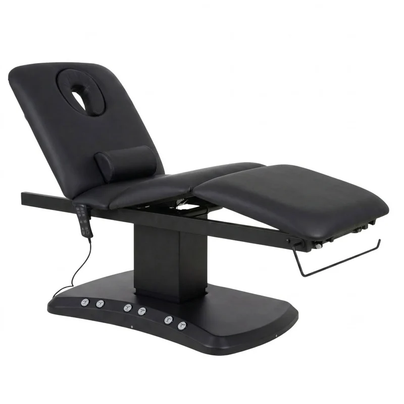 Lettino elettrico riscaldato ad altezza variabile Serenity ERGO 4 - Larghezza 68 cm - Nero