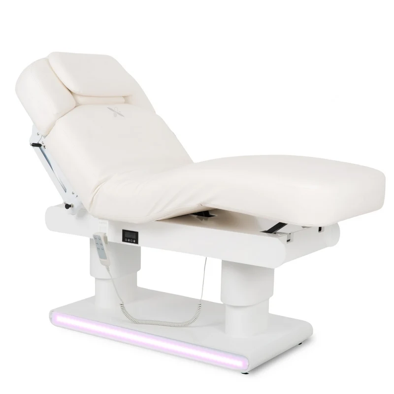 Lettino elettrico riscaldato ad altezza variabile ETERNA - Larghezza 78 cm - Bianco