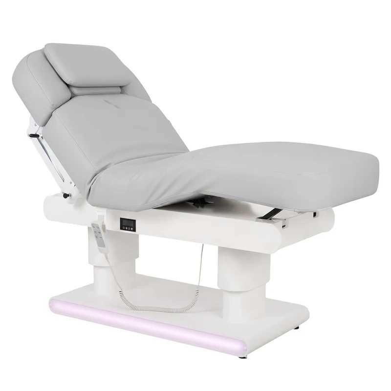 Lettino elettrico riscaldato ad altezza variabile ETERNA - Larghezza 78 cm - Grigio