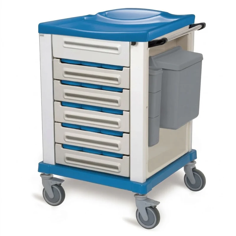 Carrello Terapia KARREL K816280N - Small con 15 contenitori portafarmaci