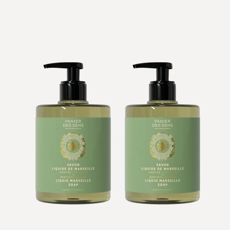 Pack de 2 savons de Marseille liquides - Amande Apaisante 2 x 500ml