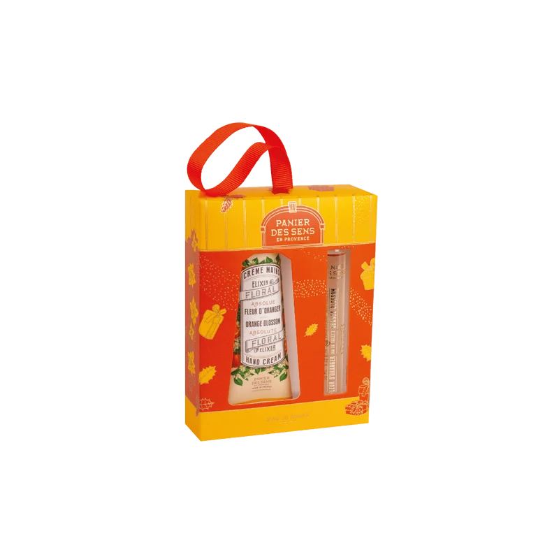 Coffret Cadeau Duo Eau de toilette roll-on et Crème pour les mains - Fleur d'Oranger