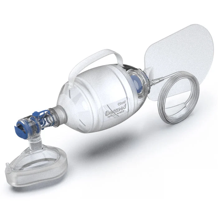 Pallone di ventilazione in silicone - Adulti con maschera n. 5 e Reservoir