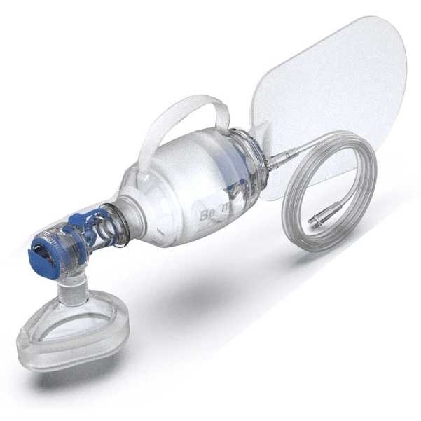 Pallone di ventilazione in silicone - Pediatrico con maschera n. 3 e Reservoir