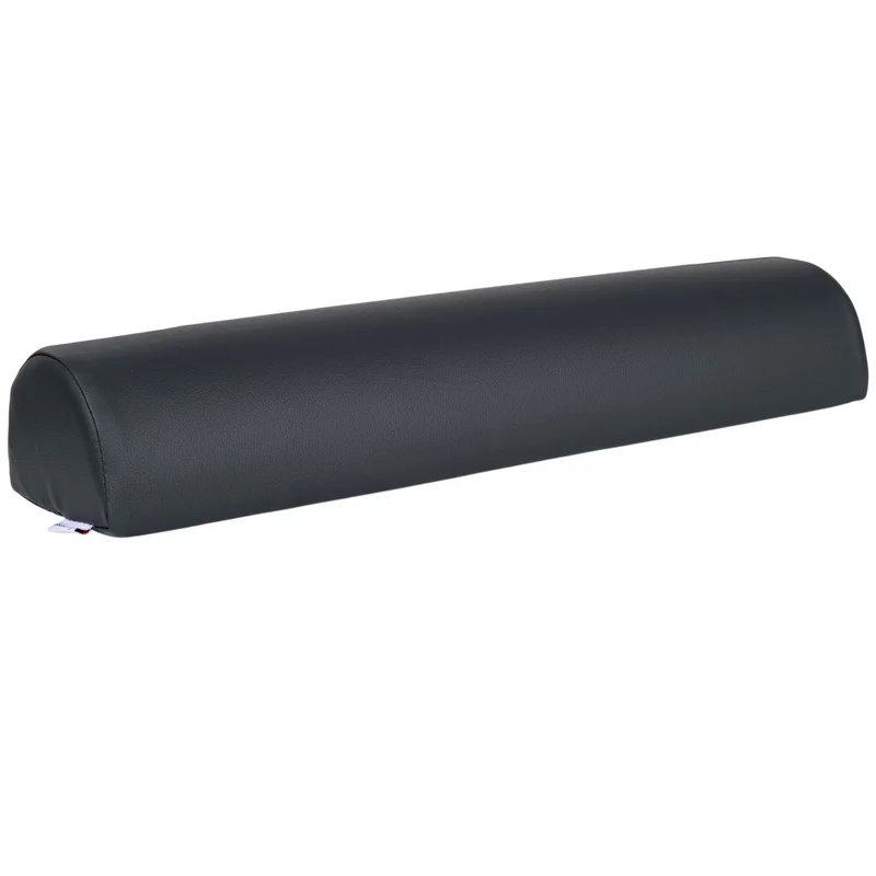 Cuscino cilindrico semicircolare 60x15x10 cm - K515 Nero