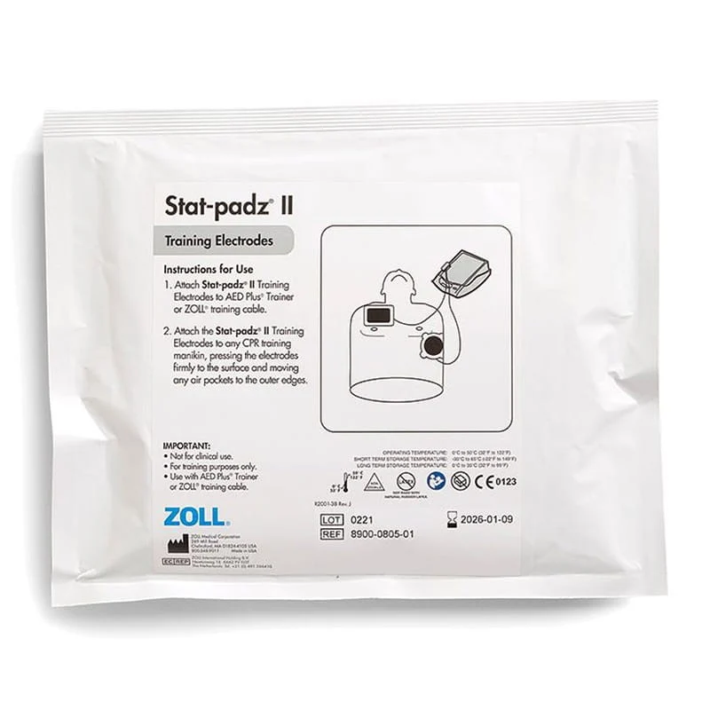 Elettrodi didattici ZOLL Training Stat Padz II - Originali (6 paia)