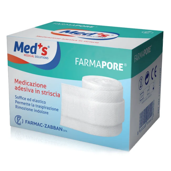 Medicazione adesiva sterile in TNT - rotolo FARMAPORE cm 6 x 5 mt