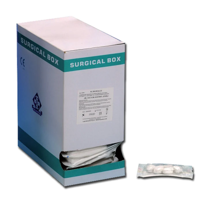 Tamponi rotondi di garza cotone Ø 30 mm / Sterile - Dispencer 250 pz. (50 bustine da 5 pz.)
