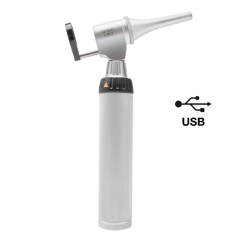 Otoscopio veterinaria HEINE G100 LED 3,5 V - Manico ricaricabile BETA4 USB - G-112.28.388