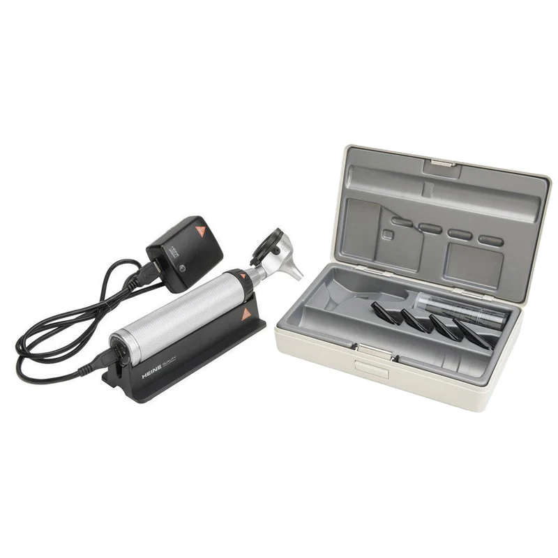 Otoscopio HEINE BETA 200 LED a F.O. 3,5 V - Manico ricaricabile BETA4 USB + Astuccio - B-141.28.388