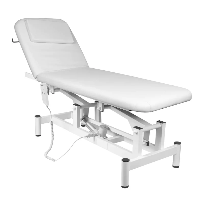 Lettino elettrico ad altezza variabile SILLON - Larghezza 61 cm - Bianco