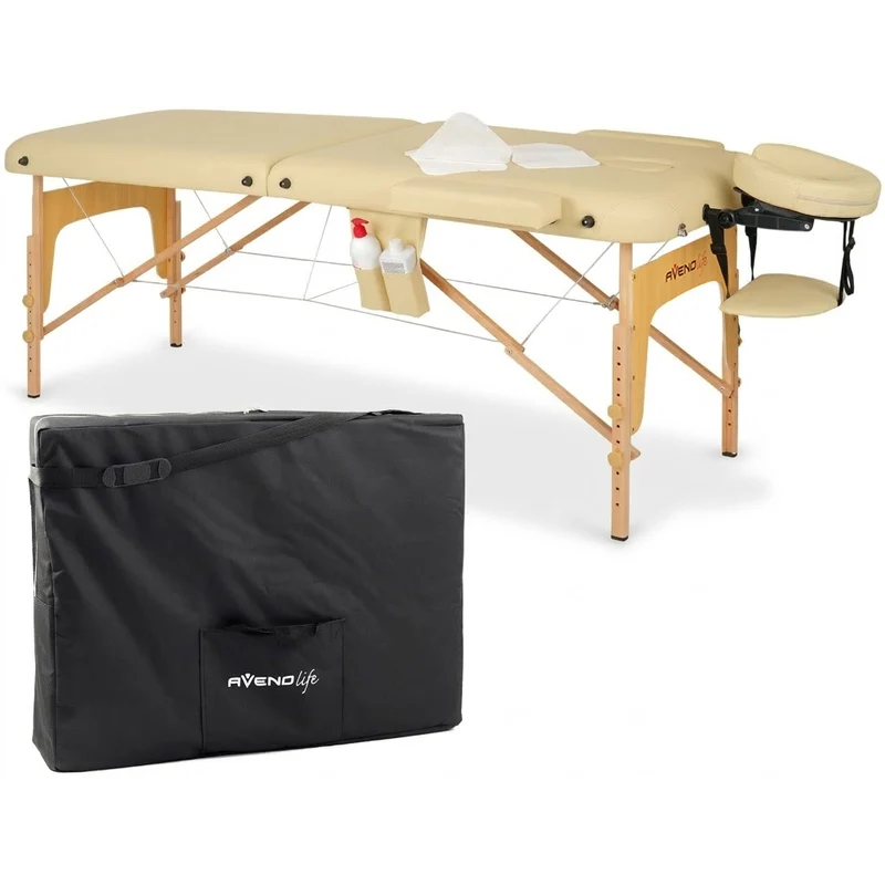 Lettino da massaggio in legno pieghevole SOFIA K533 + Borsa