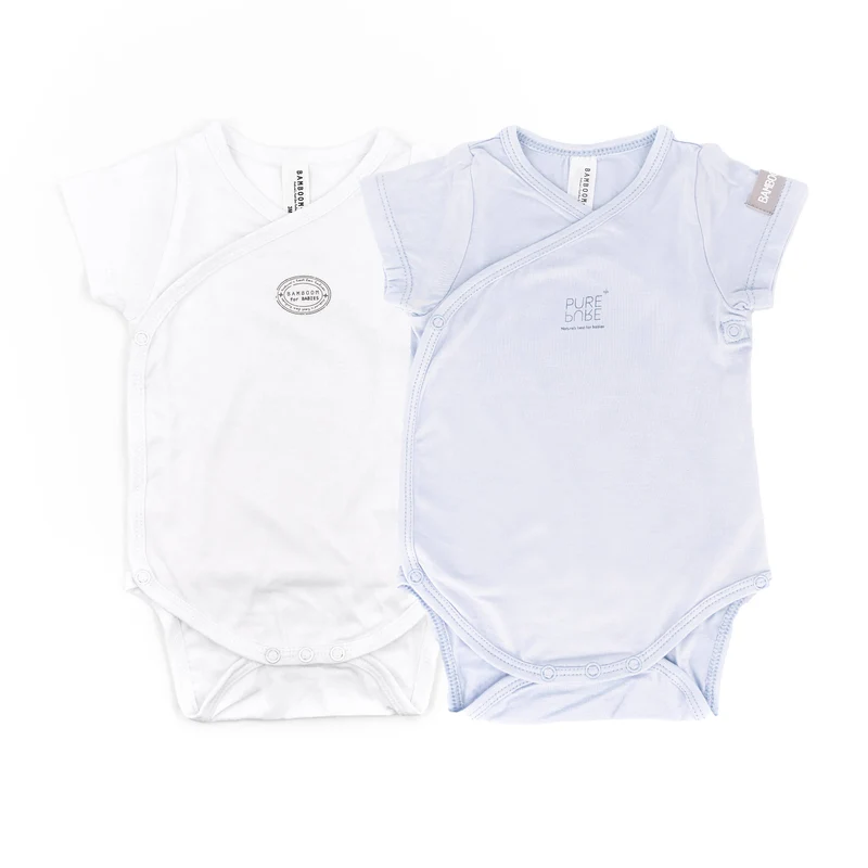 Confezione Body maniche corte- 2pc - Azzurro 03