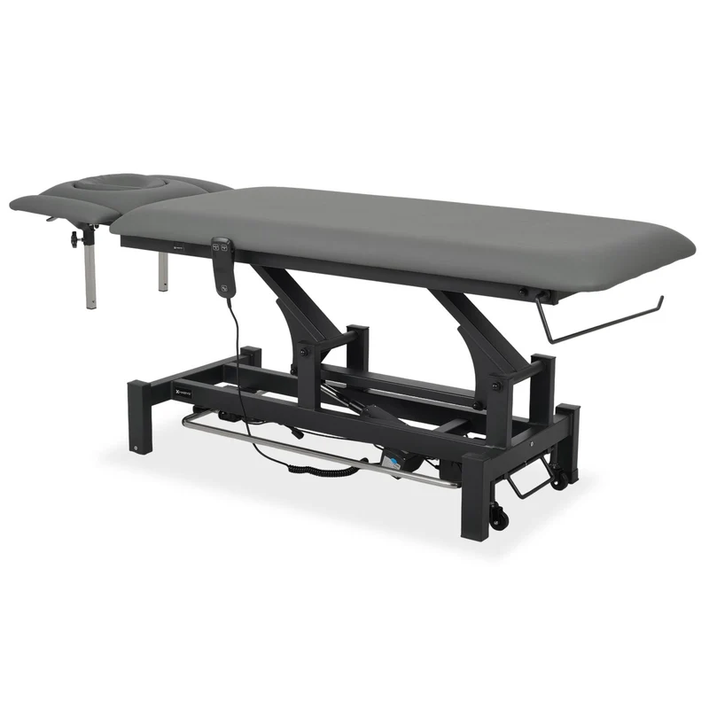 Lettino elettrico ad altezza variabile FORTIS 4 ERGO + Barra di controllo - Grigio Scuro