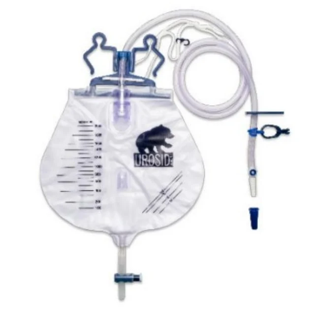 Sistema di drenaggio urinario a circuito chiuso UROSID® monouso 2000 ml verticale, tubo 120 cm