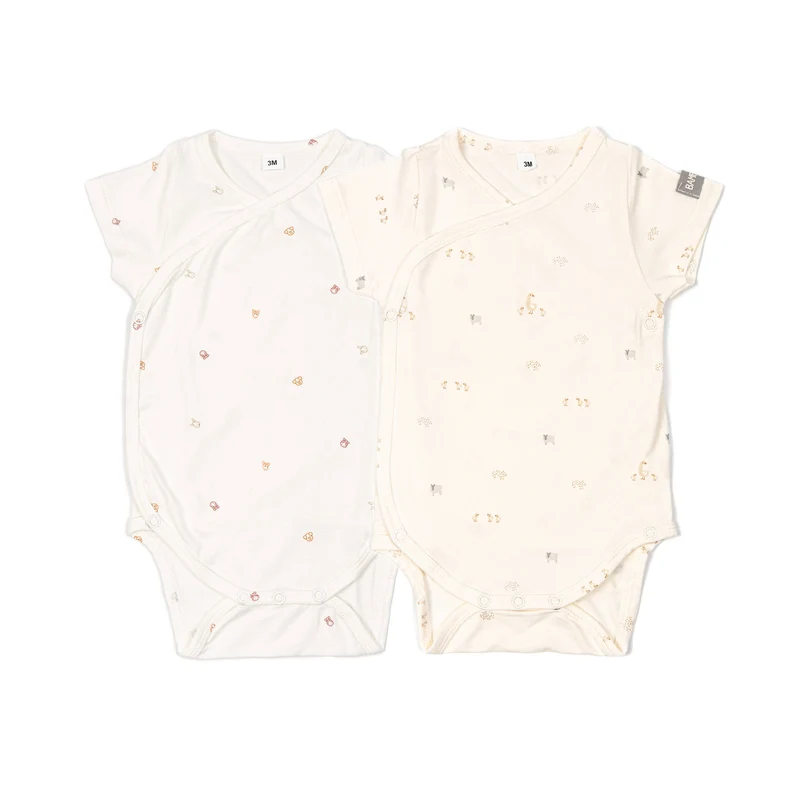 Confezione Body maniche corte Print- 2pc - ANIMALS MIX 143