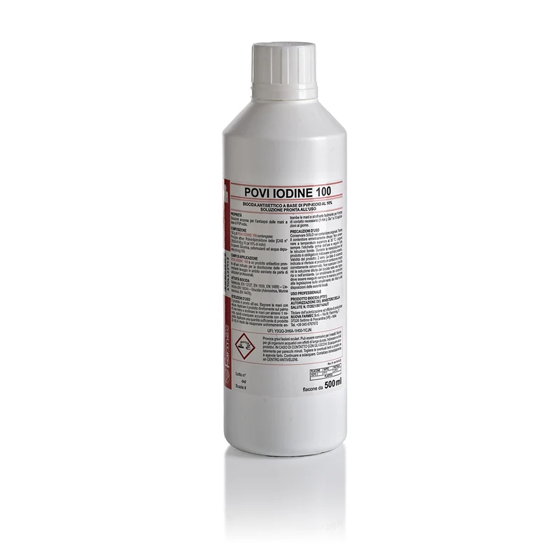 Disinfettante allo iodopovidone Povi Iodine 100 10% - Flacone 500 ml