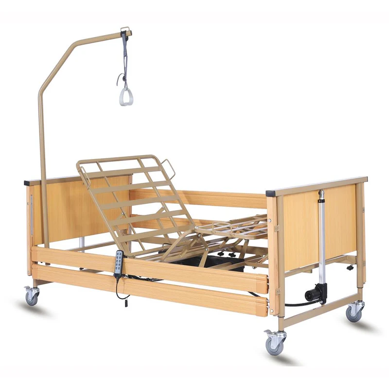 Letto da degenza elettrico a 3 motori GIMA - Elevabile in altezza + Asta sollevamalati