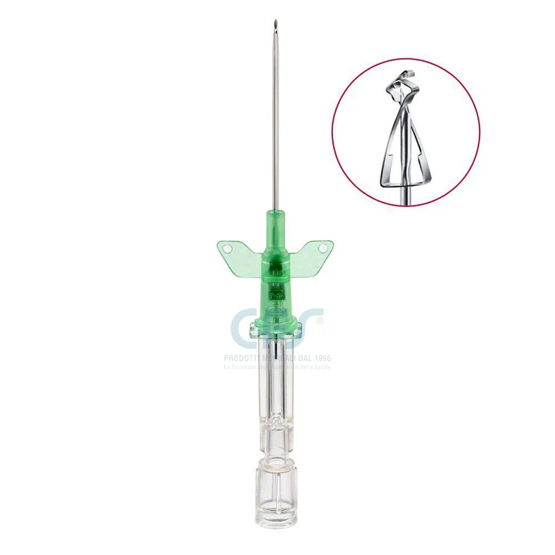 Aghi cannula 1 via B.Braun Introcan Safety 18Gx32mm Verde, con alette, in FEP (conf. 50 pz.)