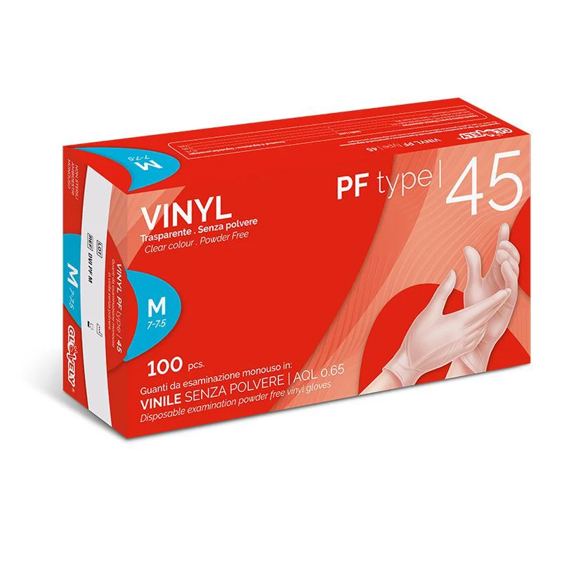 Guanti in vinile senza polvere VINYL PF Type 45 (conf. 100 pz.)