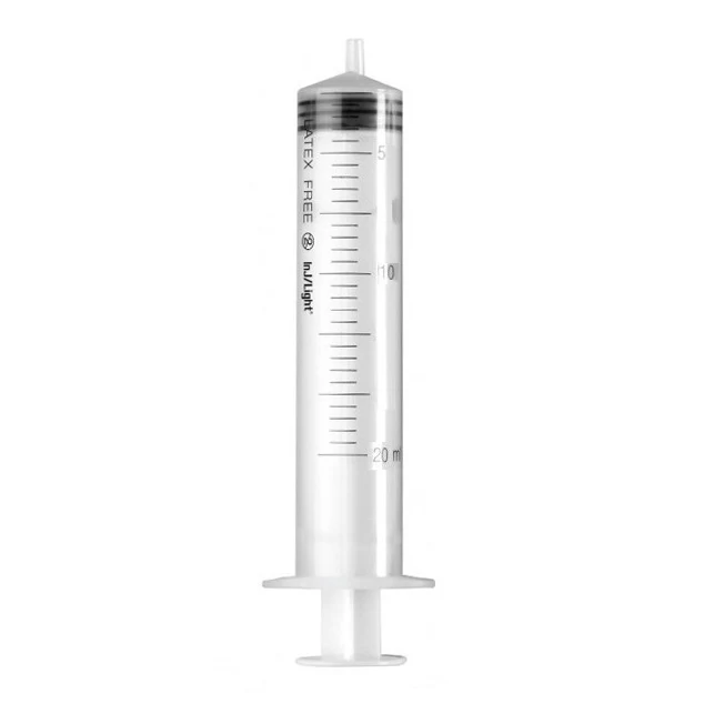 Siringa senza ago RAYS Injlight 20 ml - Luer Eccentrico (conf. 50 pz.)