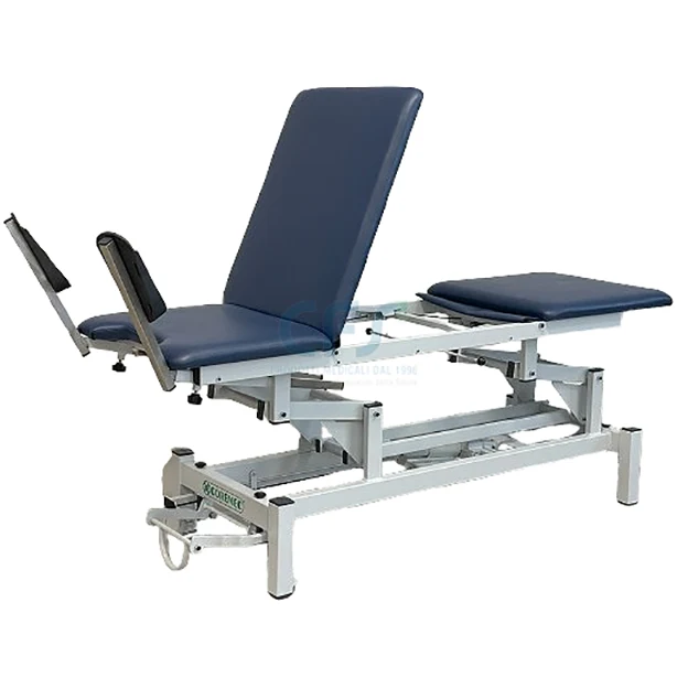 Lettino elettrico ad altezza variabile NORMA - Blu - cm 68 con doppio schienale