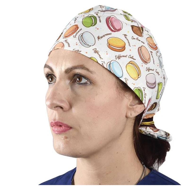 Cappellino chirurgico fantasia Macarones - M