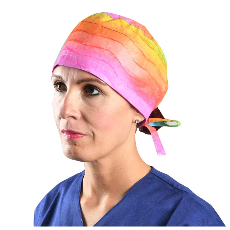 Cappellino chirurgico fantasia Arcobaleno - M