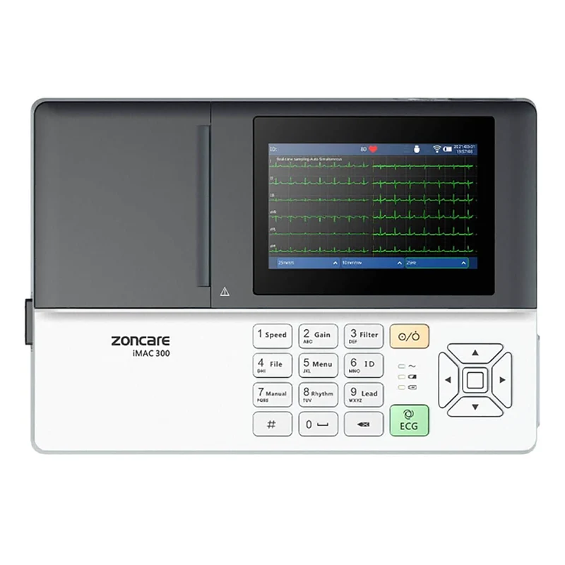 ECG Zoncare iMAC 300pro - Elettrocardiografo a 3 canali Interpretativo Glasgow