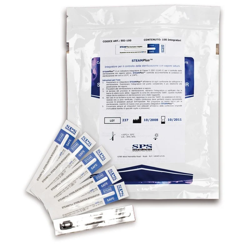 Test sterilizzazione Integratore STEAM PLUS (100 pz.)