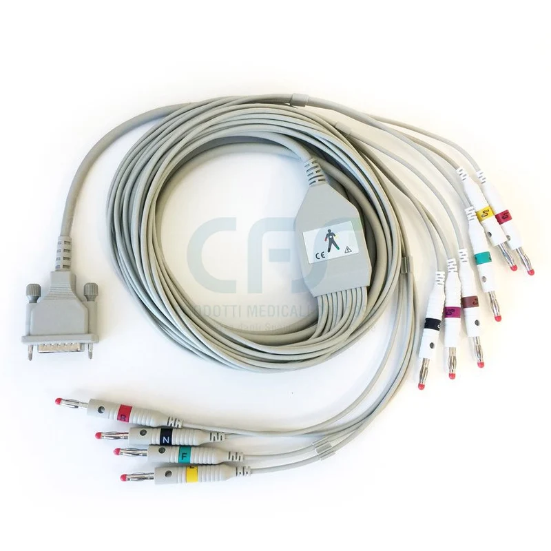 Cavo paziente ECG 10 terminazioni F8728 per MORTARA