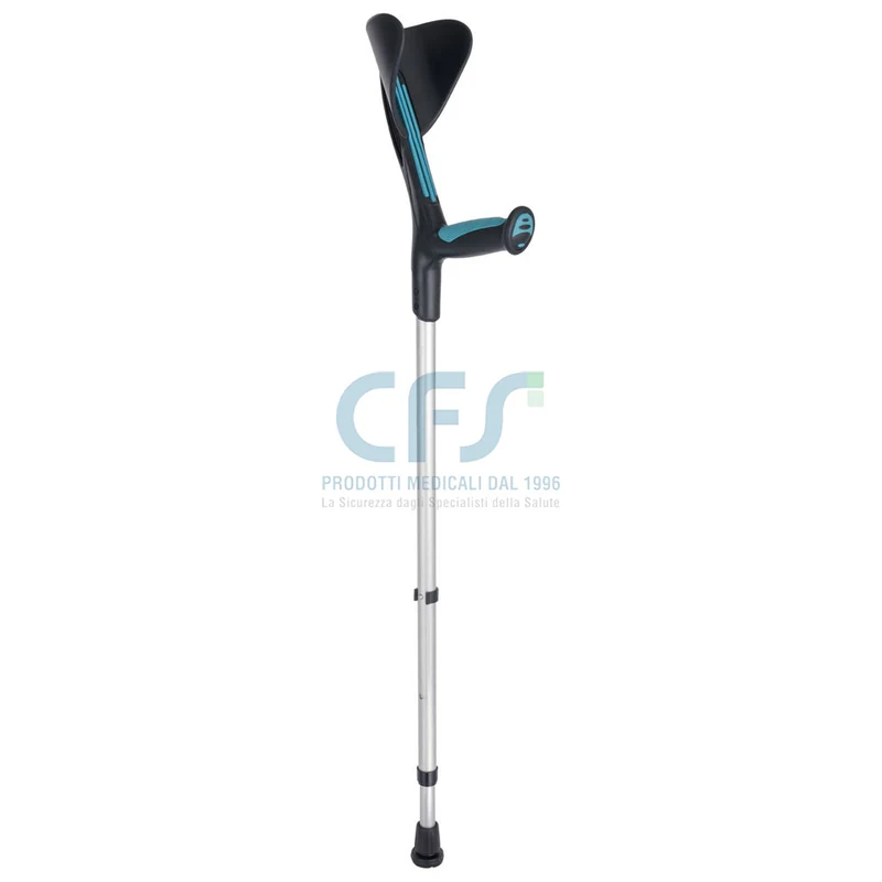 Coppia stampelle Advance - turchese/nero