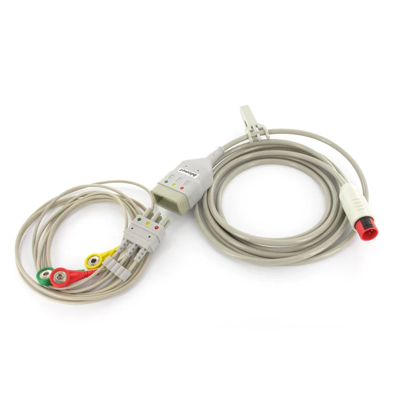 Cavo paziente ECG 3 terminazioni e connettore per monitor BM3 e BM5 (dopo giugno 2006)