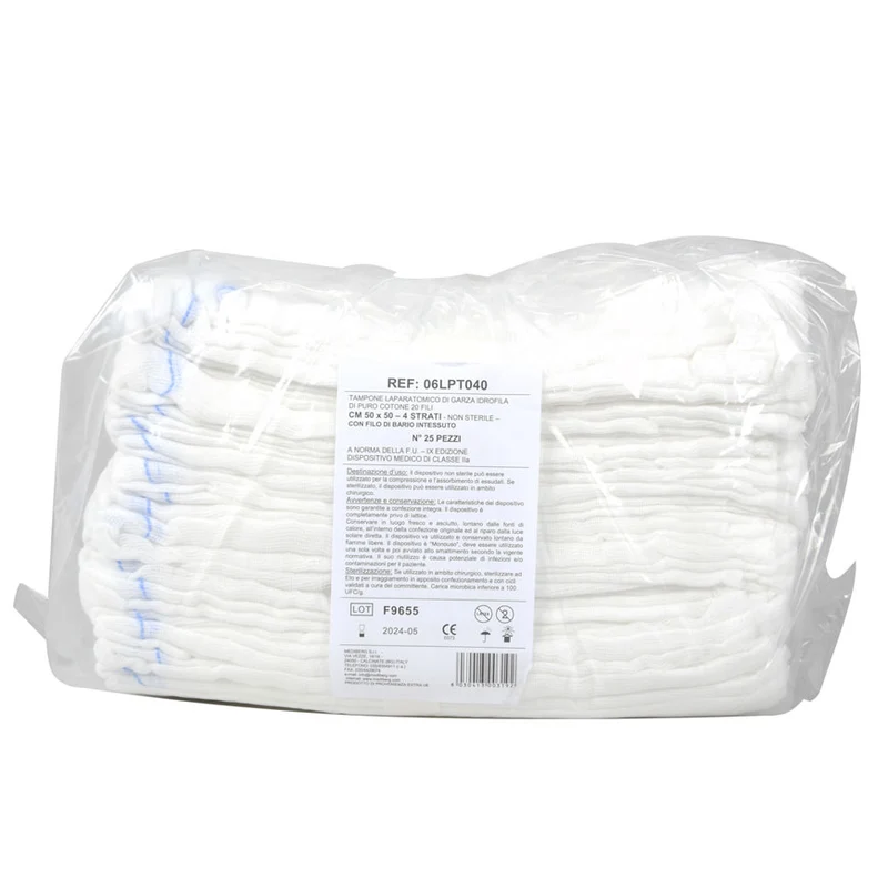 Garza laparatomica 50 x 50 - 4 veli (250 pz.)