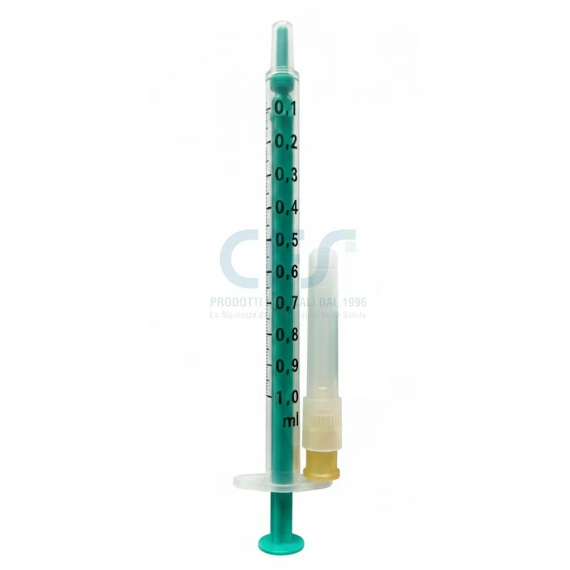 Siringa B.Braun Injekt F DUO 1 ml luer centrale senza spazio residuo - Ago 25Gx16mm (conf. 100 pz.)