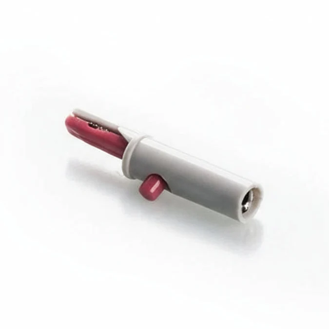 Adattatore a coccodrillo 4 mm 532-0021 per elettrodi monouso (conf. 10 pz.)