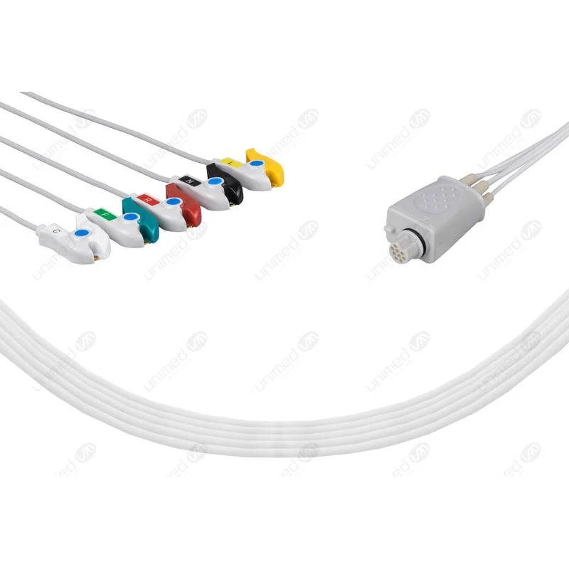 Set ECG 5 derivazioni per Fukuda, pinzetta FKD5-90P-I