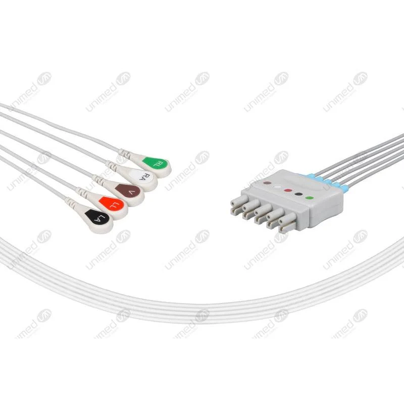 Set ECG 5 derivazioni per Mennen bott. IEC MN5-90S-I