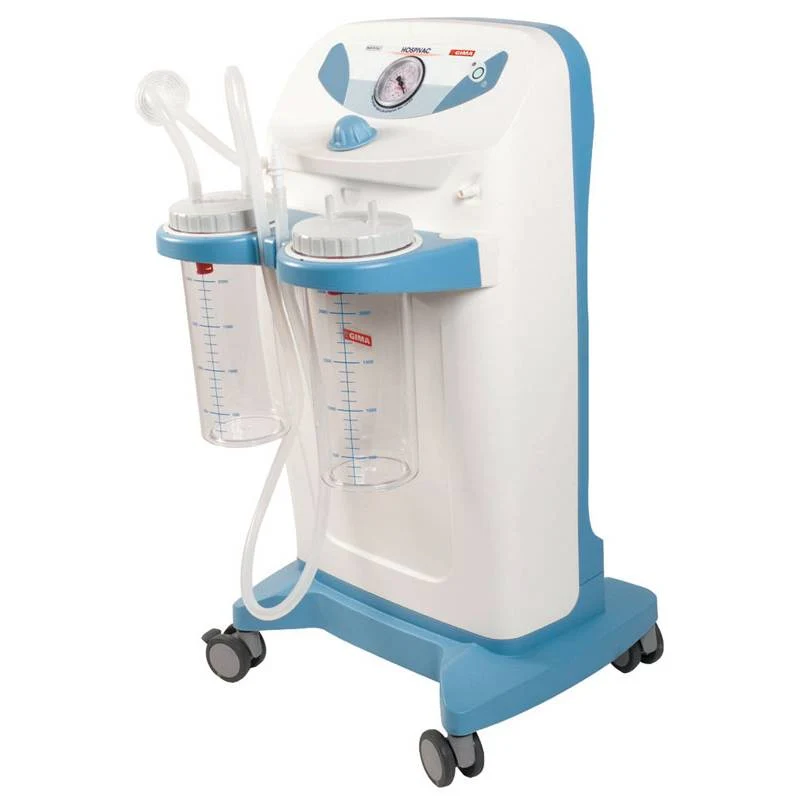 Aspiratore CLINIC PLUS con 2 vasi da 4 litri - 60 lit/min