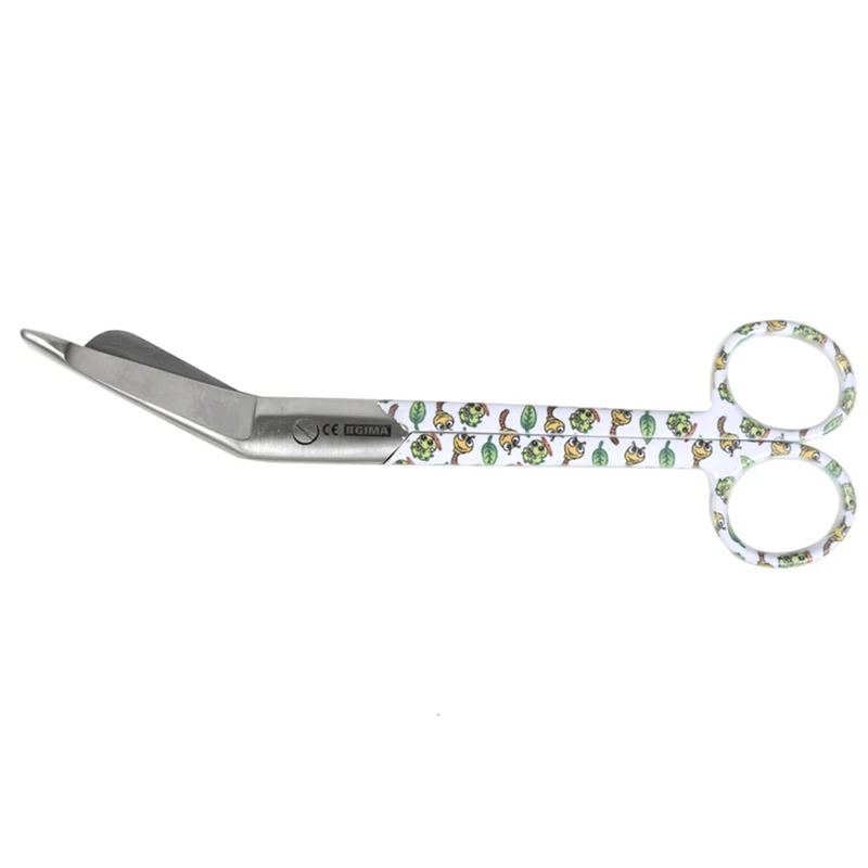 Forbici in acciaio Inox per bende cm 18 - Fantasia bruco
