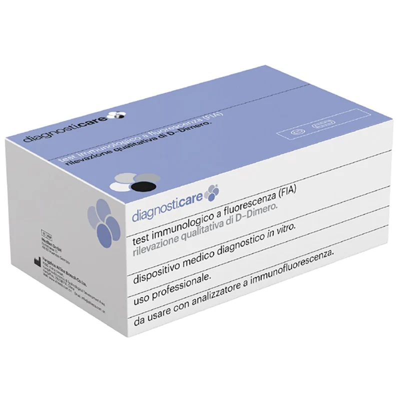 Test D-Dimero - Cassetta - per Analizzatore immunologico a fluorescenza (conf. da 10 test.)