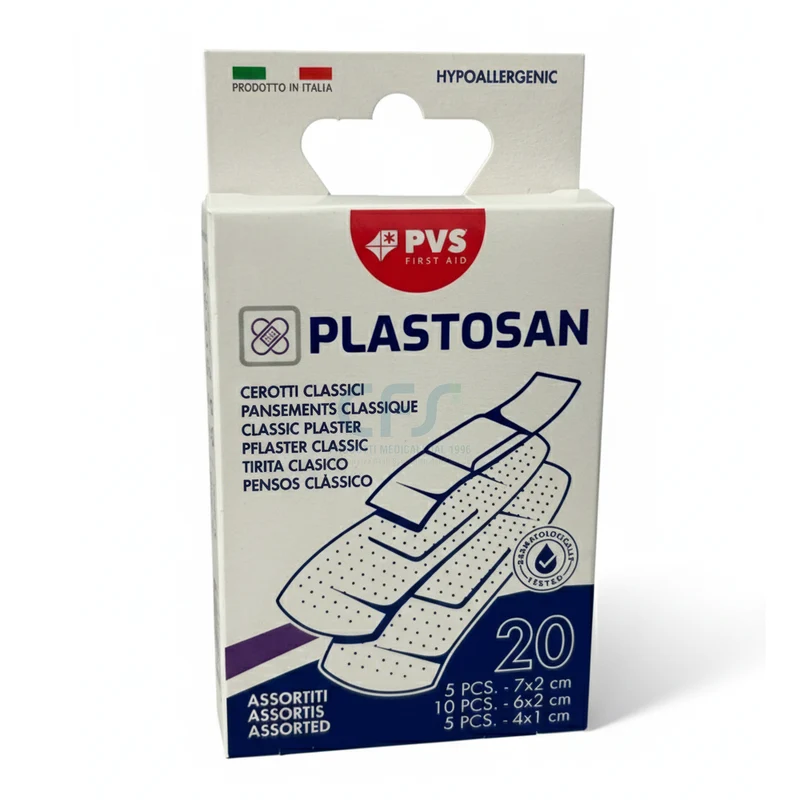 Cerotti Strips PLASTOSAN assortito 3 formati (conf. 20 pz.)