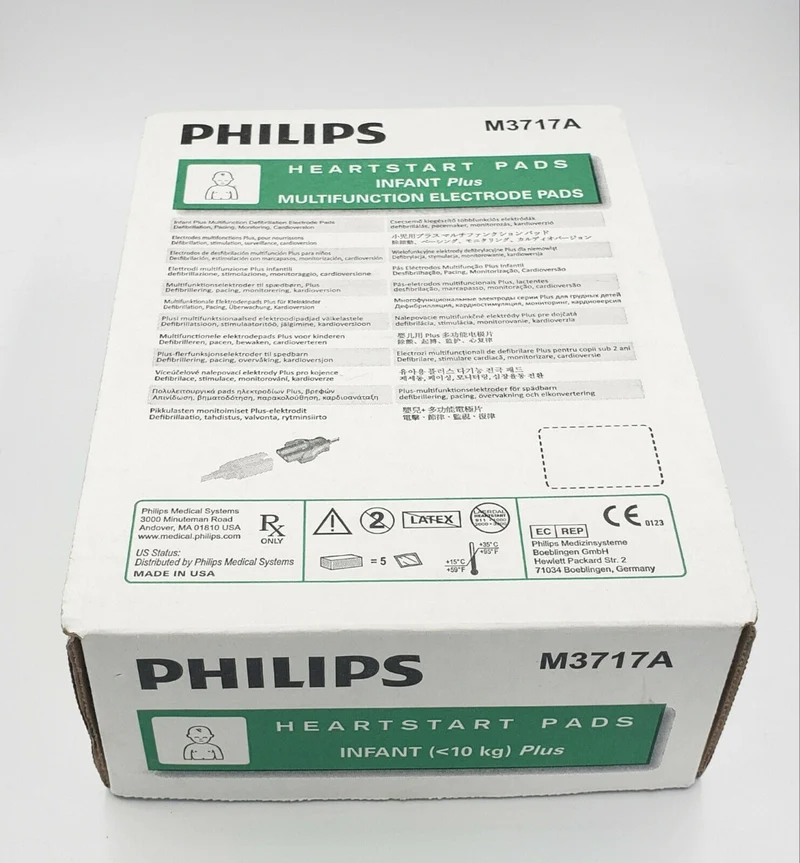 Elettrodi defibrillazione PHILIPS Heartstart XL e MRX - Pediatrici (5 pz.)