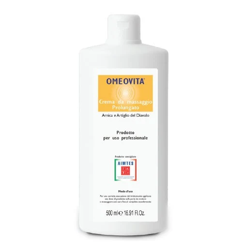 Crema per massaggio prolungato con Arnica e Artiglio del diavolo OMEOVITA 500 ml