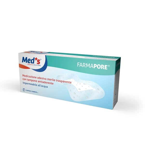 Medicazione adesiva sterile trasparente FARMAPORE cm 8 x 15 (conf. 50 pz)