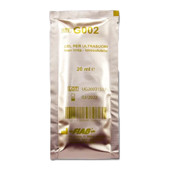 Gel per Ultrasuoni e Luce Pulsata incolore FIAB G002 - Bustina da 20 ml.