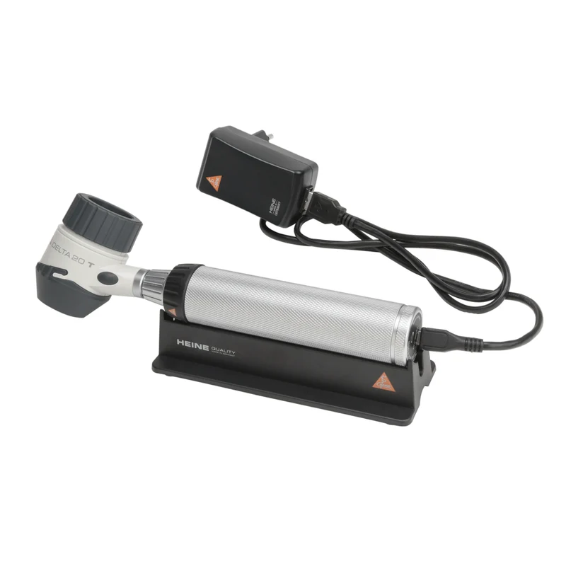 Dermatoscopio HEINE DELTA®20 T con piastrina con scala, BETA 4 USB manico ricaricabile - K-010.28.388