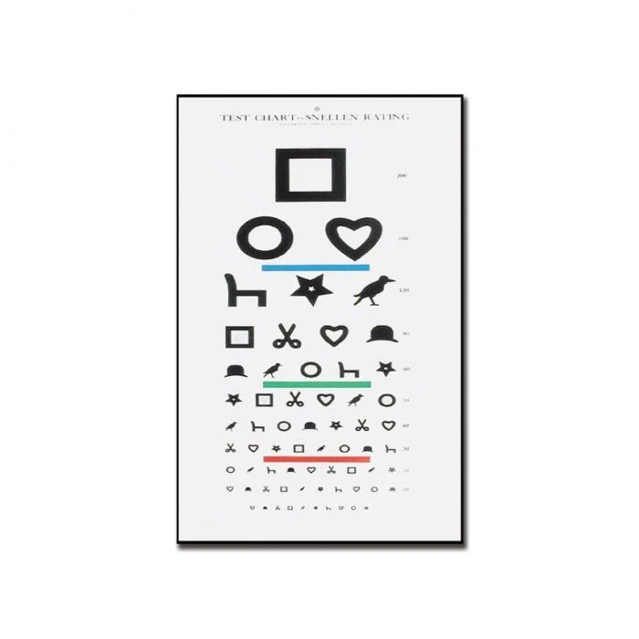 Tavola optometrica Illetterati 28 x 56 - 6.1 m
